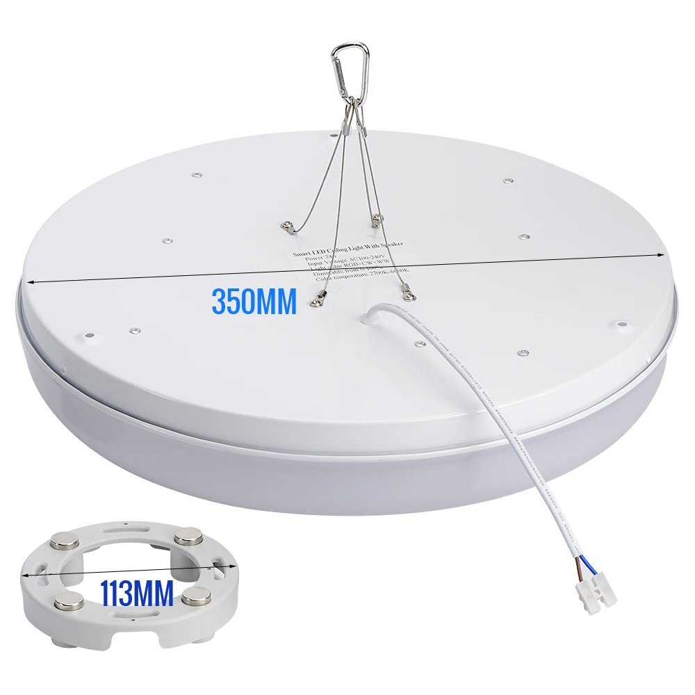 Умная Светодиодная потолочная лампа RGBW музыкальный потолочный светильник с