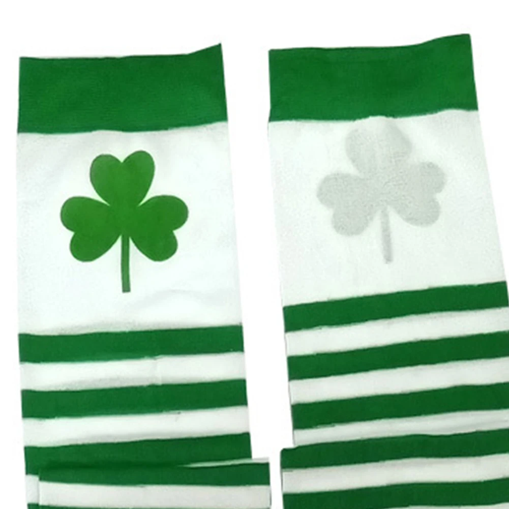 3 шт. ST Patrick Day Clover чулки без рукавов с буквенным принтом Аксессуары: