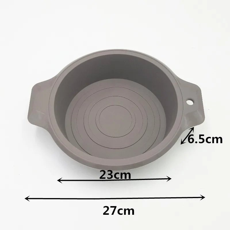 To encounter 27*23*6.5CM 235G Big Round Shape Cake Moulds Bread Pans Silicone Pastry Mold Baking Tools |