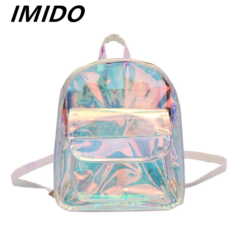 IMIDO 2019 весенне летний стильный лазерный Многоцелевой Рюкзак Женская Корейская