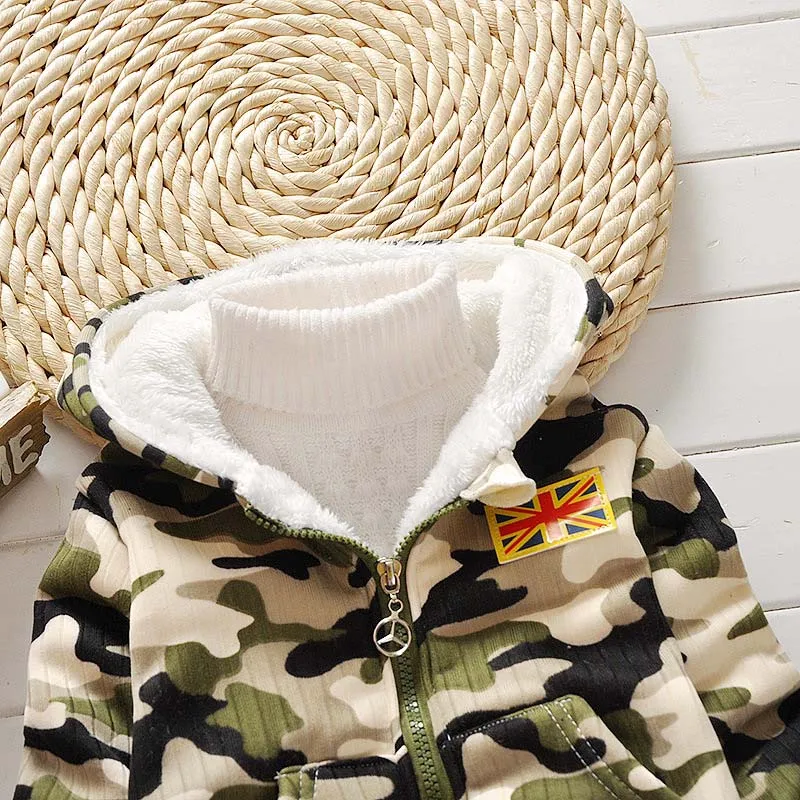 BibiCola/зимние комплекты одежды для мальчиков бархатный детский спортивный костюм