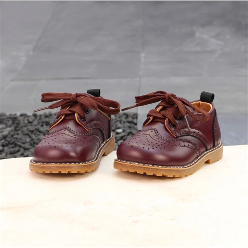 И натуральной кожи Новинка Детская обувь для мальчиков и девочек Школьная