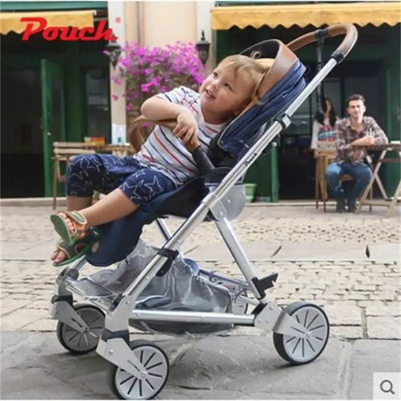 Детская дорожная система Adorbaby P80 салонная коляска с ручкой из натуральной кожи