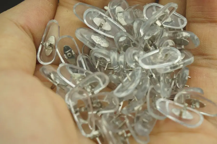 2 шт./лот Прозрачная силиконовая накладка на нос наклейка солнцезащитные очки