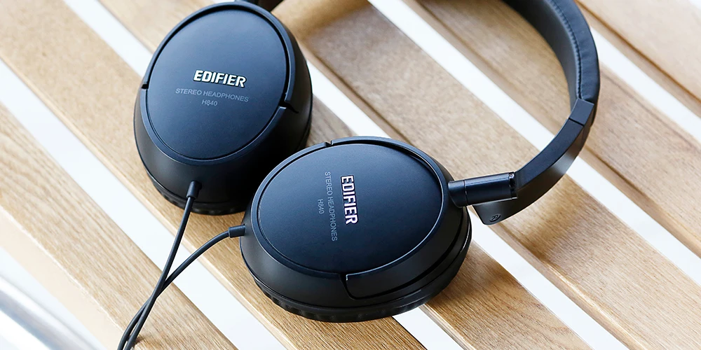 EDIFIER H840 Audiophile на ухо наушники Hi-Fi наушники-вкладыши Шум-изоляции аудиофилов закрытым мониторы стерео