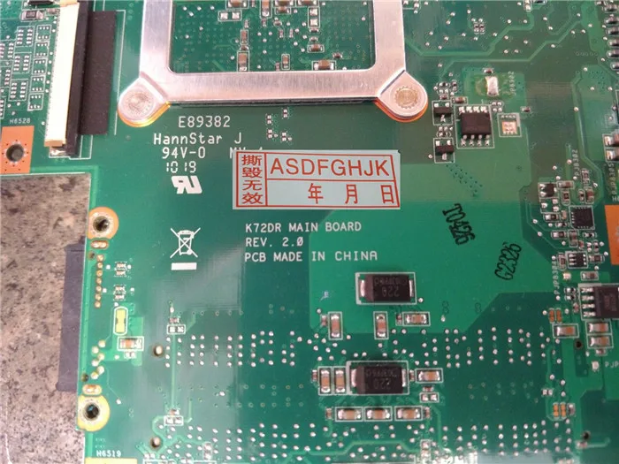 K72DR материнская плата rev2.0 для ASUS K72DR X72D X72DY A72D HD5470 Материнская плата ноутбука K72DR материнская плата K72DR полностью протестирована