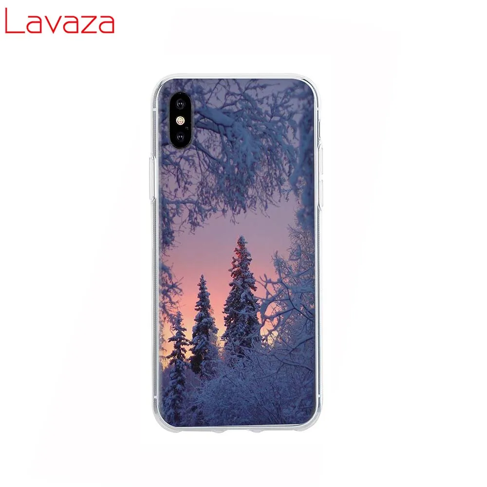8 Lavaza пейзаж Зимний Легкий снег Жесткий Чехол для Apple iPhone 6 6s 7 8 плюс X 5 5S SE чехол для iPhone XS Max XR крышка - Цвет: 8