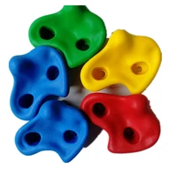 5pcs 12cm big size plastic rock climbing stone training playing outside adult outdoor toy rock climbing wood wall with screw