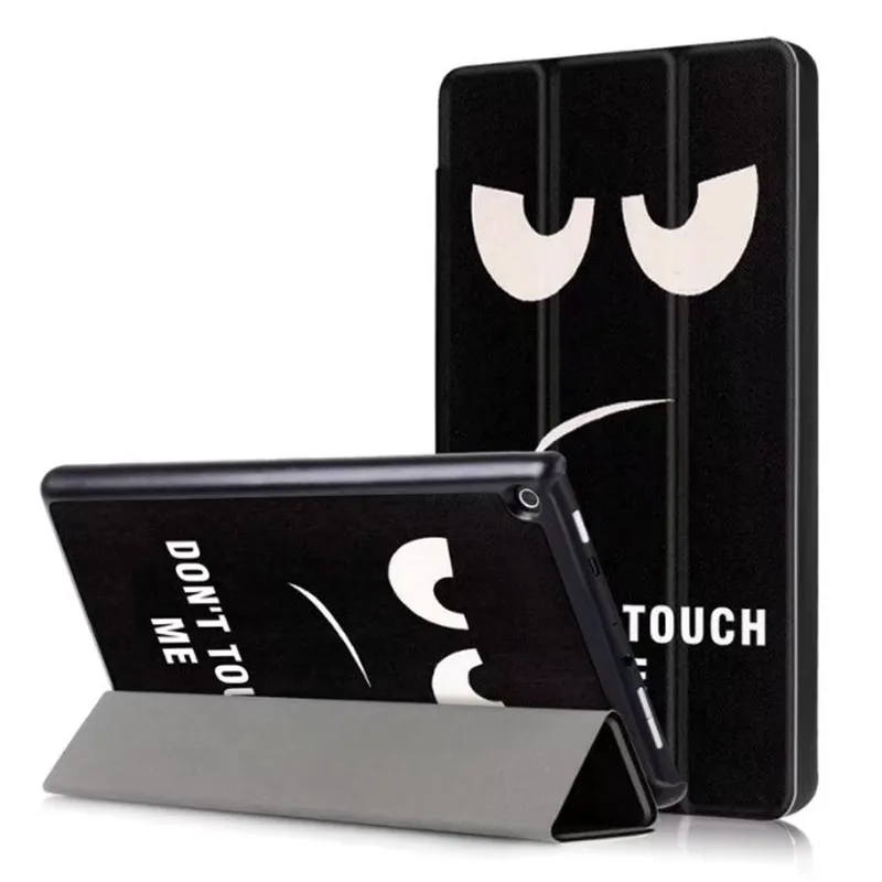 Для Amazon kindle fire hd 8 чехол с принтом из искусственной кожи с подставкой умный чехол для сна Funda для kindle fire hd8 - Цвет: da yan jing