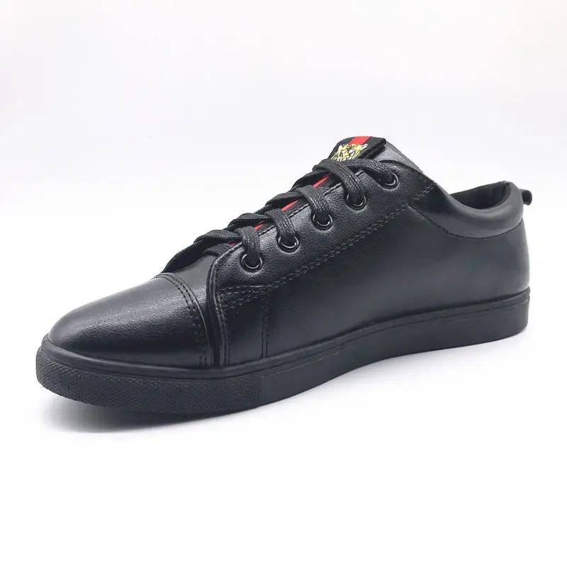 Leather Men Shoes Fashion Handmade Top Quality Flats Male Casual Designer Zapatos Hombre Lace-Up Black Red Sneakers | Обувь