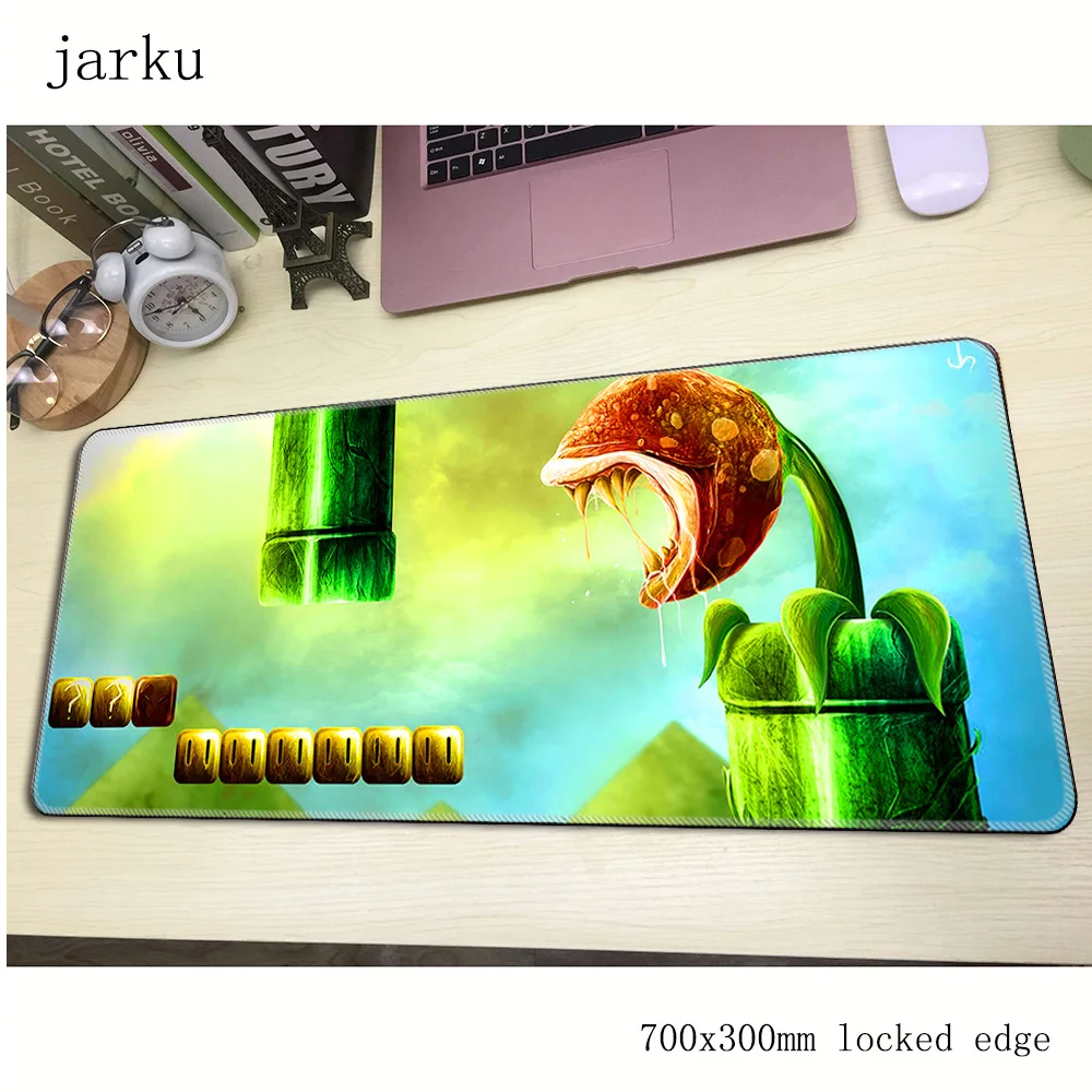 Игровой коврик для мыши в стиле Марио толстый ноутбука компьютерный 700x300x3 мм