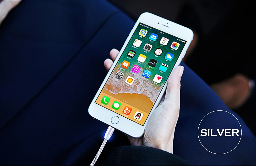 1 м обновленный светодиодный магнитный USB кабель для Iphone xs max 8 7 6 и Micro usb type C кабель для зарядного устройства для huawei Быстрая зарядка USB кабель