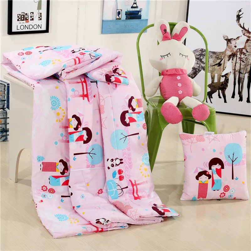 Подушка, одеяло, 2 в 1, с принтом, одеяла с цветами для кровати, для автомобиля, мягкое, летнее, хлопок, плед, s, покрывало для кровати, 100x150 см