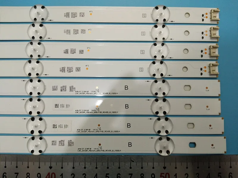 (New kit) 8 PCS(4*A 4*B)LED backlight strip for LG TV 49UF6407 LGE_WICOP_49inch_UHD_REV06_A LGE_WICOP_49inch_UHD_REV06_B NC490 | Компьютеры
