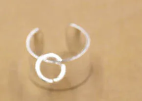 silver tone 10*6 мм накладные серьги-каффы с ушками, украшения в виде обруча, пирсинг, клипсы на серьги, хряща, клипса, DIY настройки, 4 цвета - Цвет: silver tone