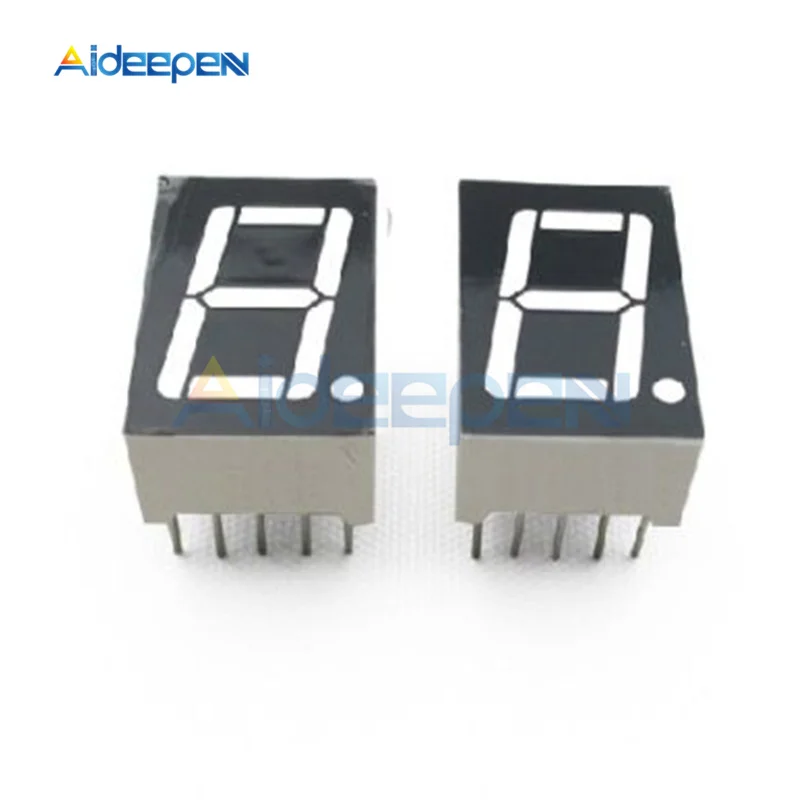 10Pcs Blue 10 шт./лот 0,56 дюймов 0,56 ''светодиодный 7-сегментный 1 бит светодиодный Дисплей модуль для Arduino 7-сегментный 1 бит цифровой трубки красный/синий общий анод цифровой - Цвет: 10Pcs Blue