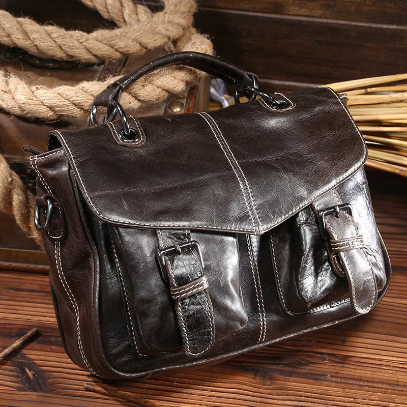 

High Grade Women's Handbag Ladies Small Hand Bag Genuine Leather Shoulder Bag Mujer Evening Bag Vintage Cross Body Bag Bolsas