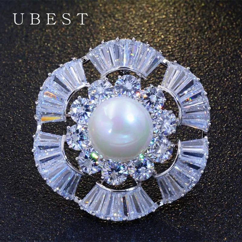 UBEST 2019 роскошные женские Высокое качество для женщин большой цветок жемчуг