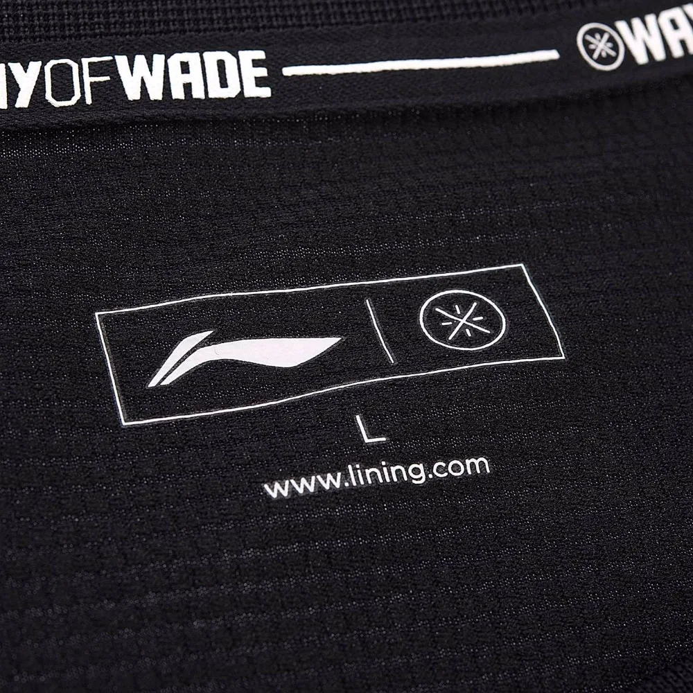Li Ning мужские баскетбольные футболки из Джерси серии Уэйд Спортивная футболка с