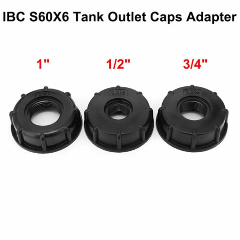 Переходник для резервуара IBC с резьбой 1/2 &quot3/4&quot 1 &quot быстрый соединитель 60 мм