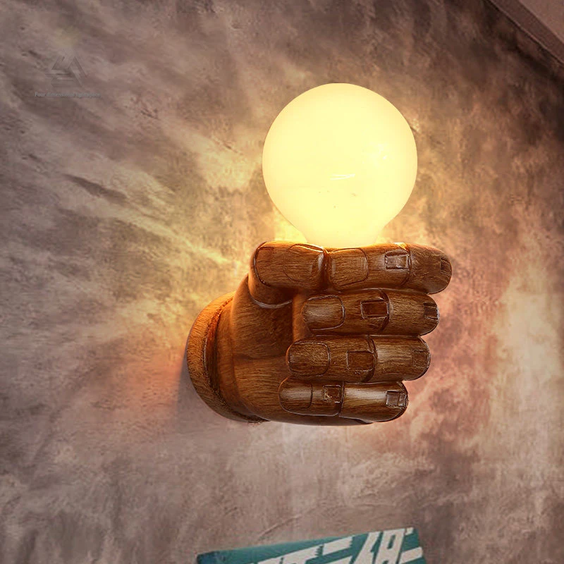 Настенный светильник в стиле ретро настенный из смолы для ресторана кафе спальни