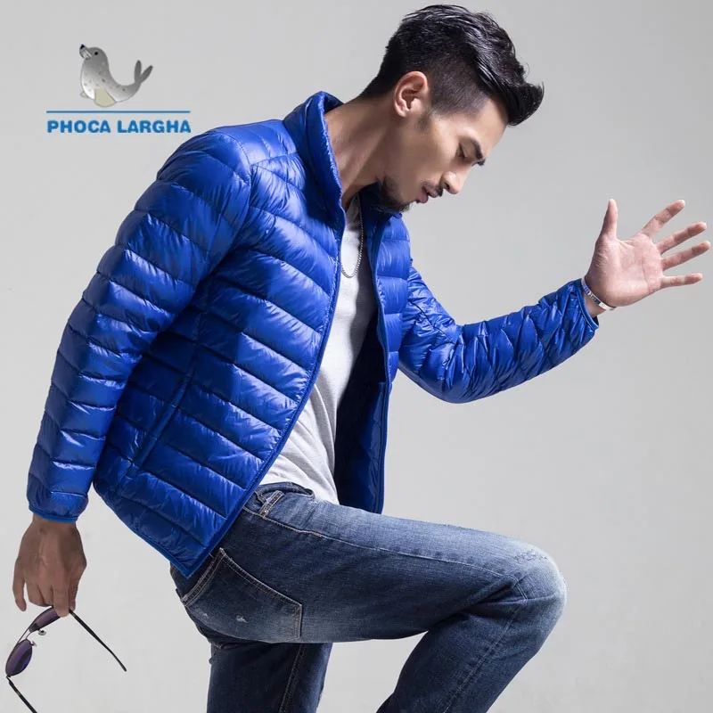 Мужской Сверхтонкий пуховик на 90% белом утином пуху Повседневная портативная