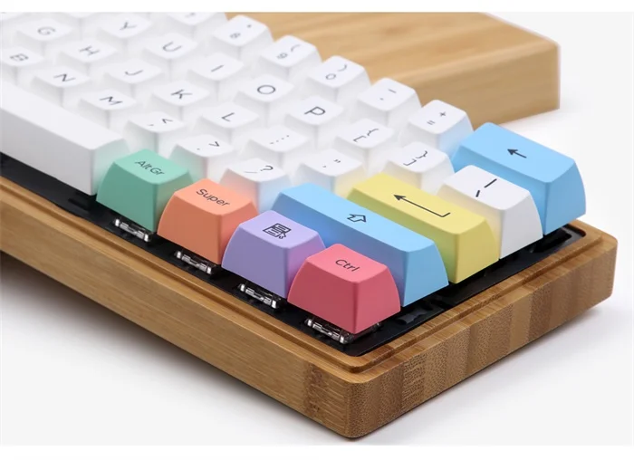PBT SA Мел колпачки набор 158 клавиш Cherry MX Переключатель колпачки для проводной USB Механическая игровая клавиатура