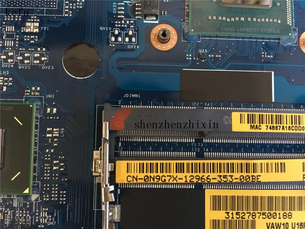 Материнская плата для ноутбука Dell inspiron 3451 5721 телефон с резьбой 0N9G7X системная I7-3537U