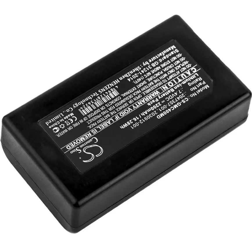 Аккумулятор Cameron Sino 2200mah для GE MAC 400 600 C3 2030912 001 2047357 001|Аккумуляторы мобильных