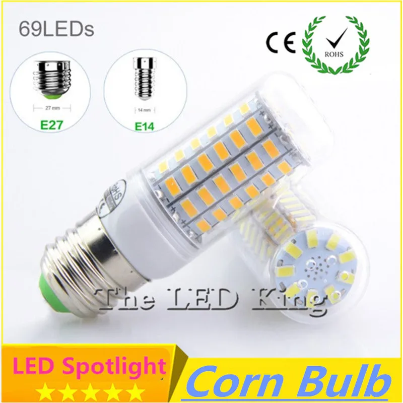 1 Светодиодная лампа E27 E14 GU10 сменная флуоресцентная SMD 5730 24/36/48/56/69/72 Светодиодный