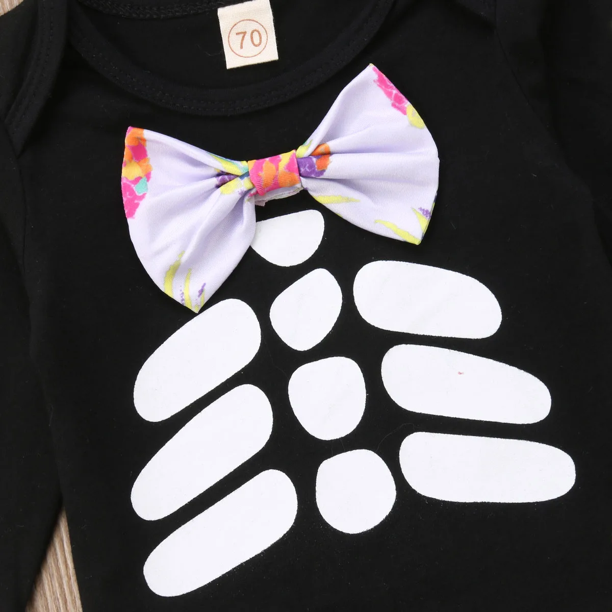 

Pudcoco Halloween Outfits Newborn Infant Baby Girls Clothing Set Long Sleeve Bow Rompers Bodysuit +Pants