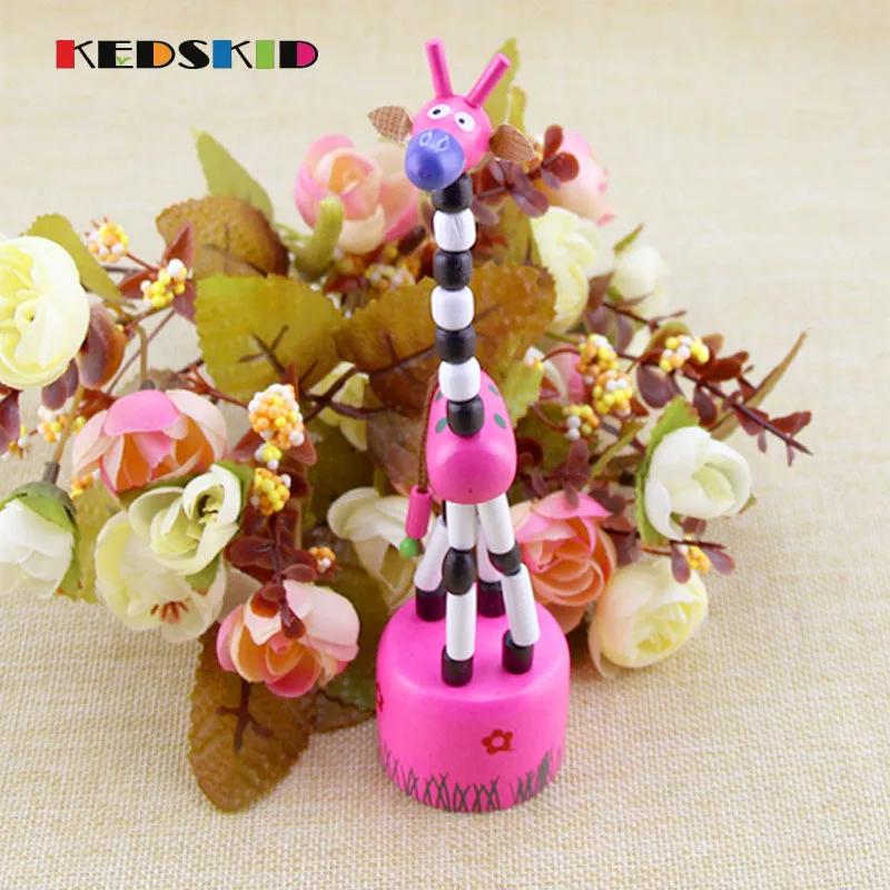 1 шт. горячие игрушки мини деревянная игрушка жираф для детей подарок на день