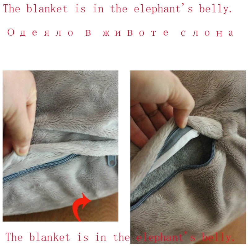 Детское одеяло для новорожденных пеленка 60 см слон Подушка Детские ежемесячные