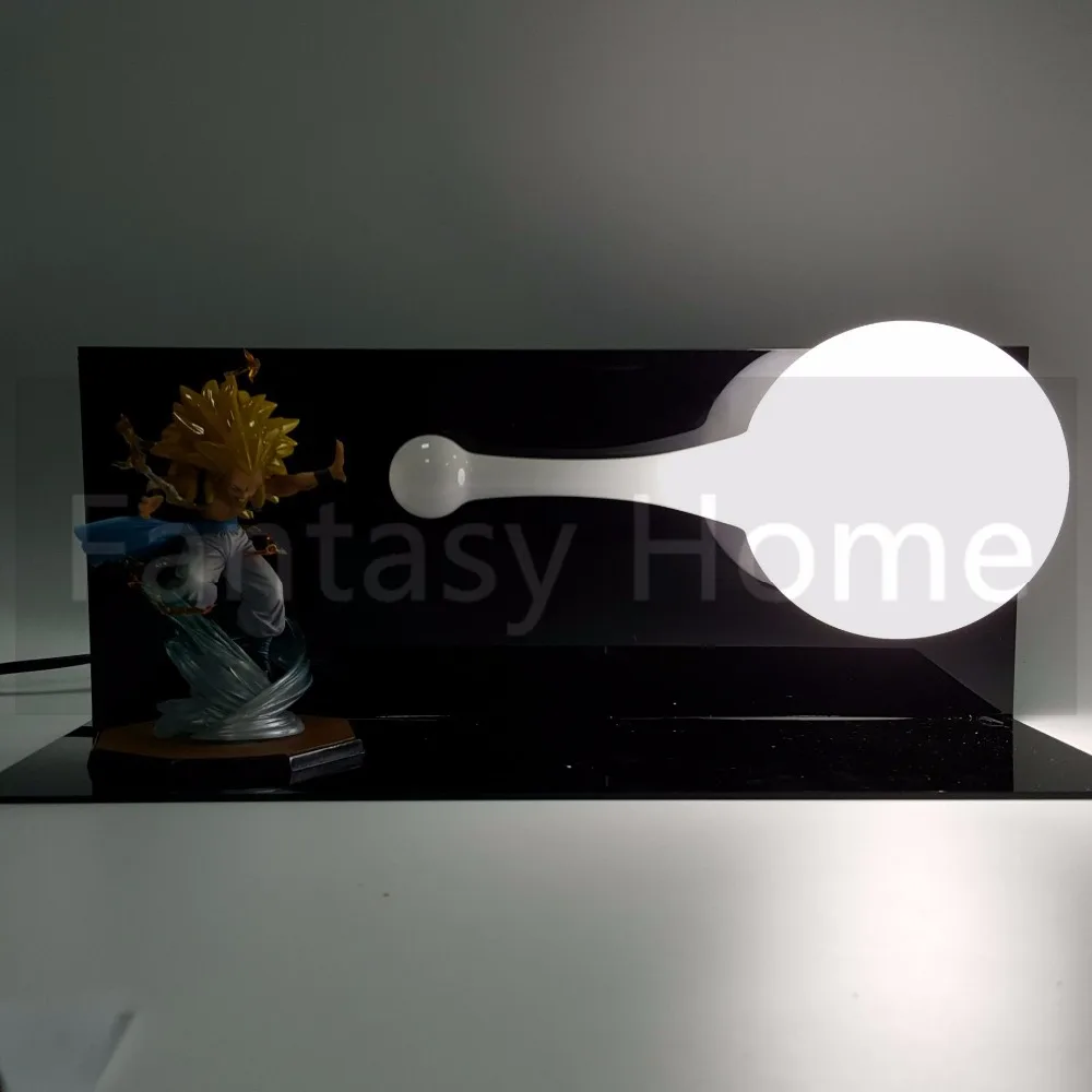 Dragon Ball Z экшн-фигурка Gotenks DIY игрушка-дисплей Dragonball Super Saiyan Figuras DBZ фигурка + лампа