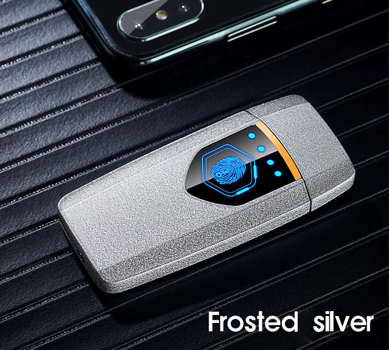 Металлическая тонкая USB Зажигалка с сенсорным переключателем, зажигалка для сигарет, Электронная зажигалка, Лазерная вывеска и имя