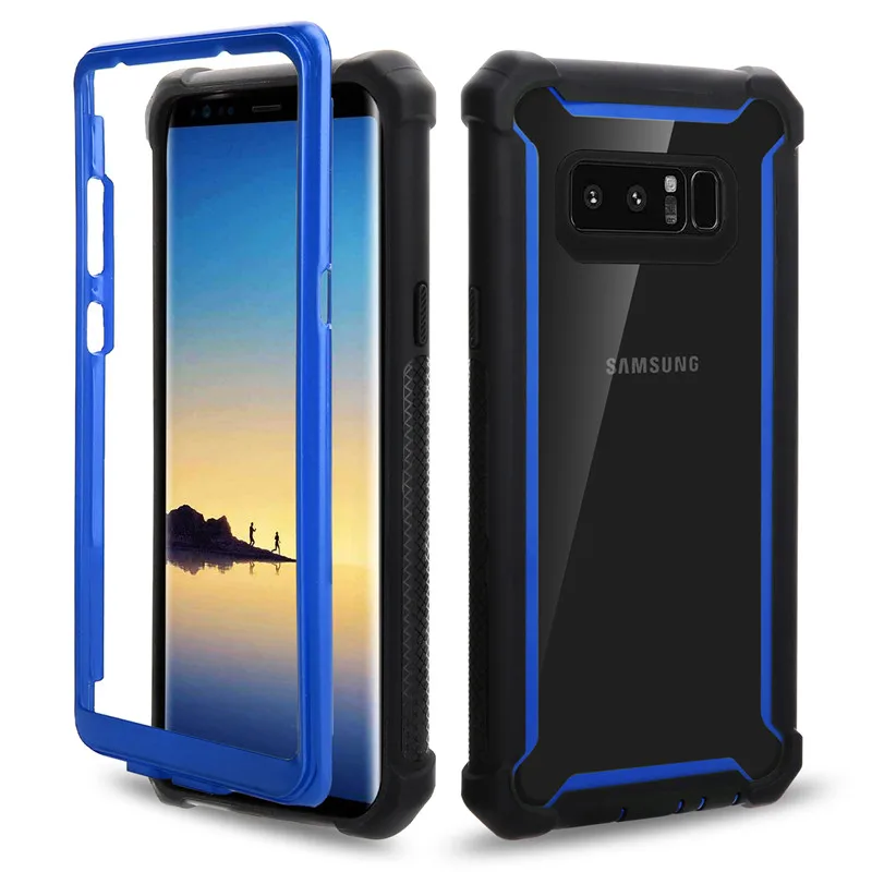 Беспроводная зарядка Модный Цветной двухцветная строчка samsung s8 s9 s10 Plus s10lite note9 PU силиконовый защитный чехол 360 градусов