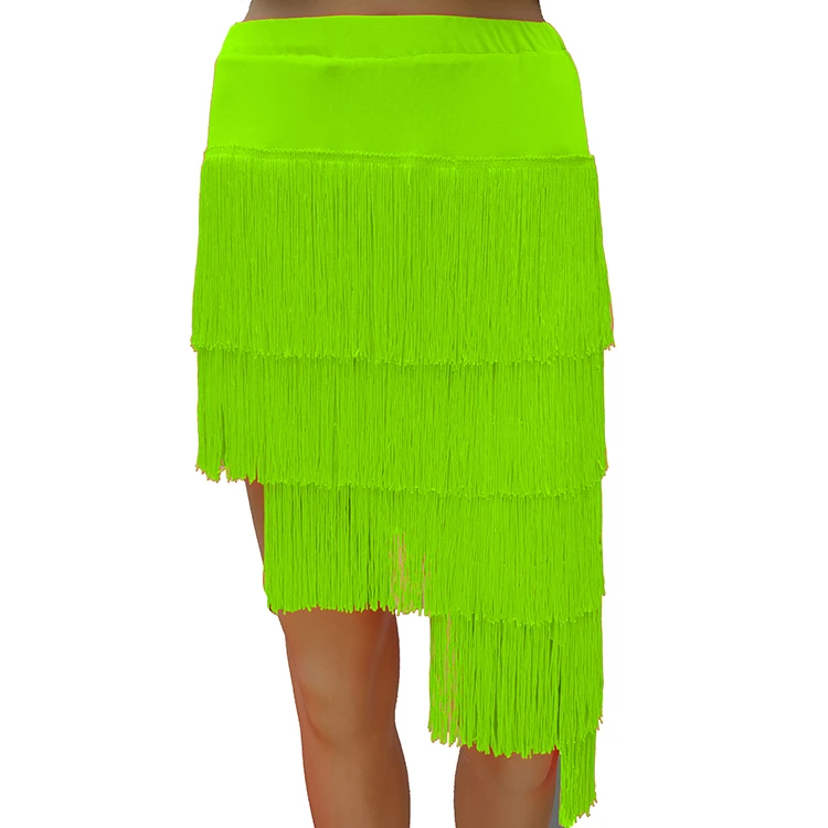 

2018 latin dance skirt sexy women top costume Samba Tango kinds of tassels Skirt competition Performamnce salsa Lady Latin