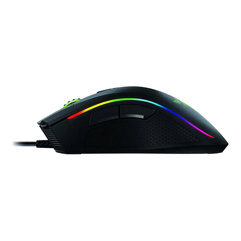 Проводная игровая мышь razer Mamba Elite 5G улучшенный оптический сенсор 16000 9 Кнопок dpi RGB