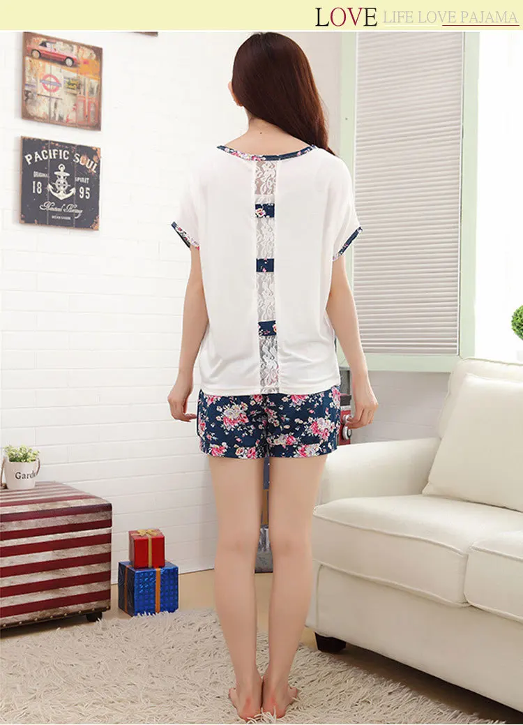 Free Shipping Hot Sale 2015 Women Girls Pajamas Soft Sleeveless Pyjamas Set Femal Cartoon Sets Lady Nighrgowns Sleepwear | Женская