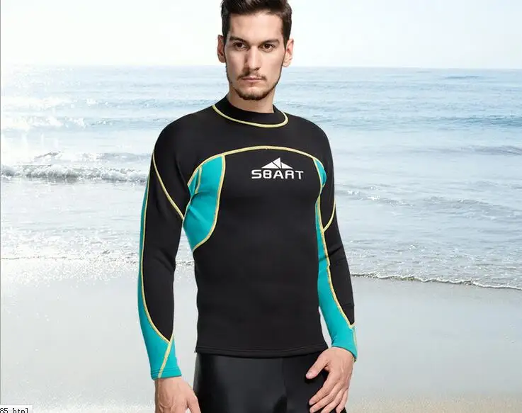 Мужская Неопреновая футболка с длинным рукавом для серфинга 2 мм|2mm wetsuit|wetsuit topsurf