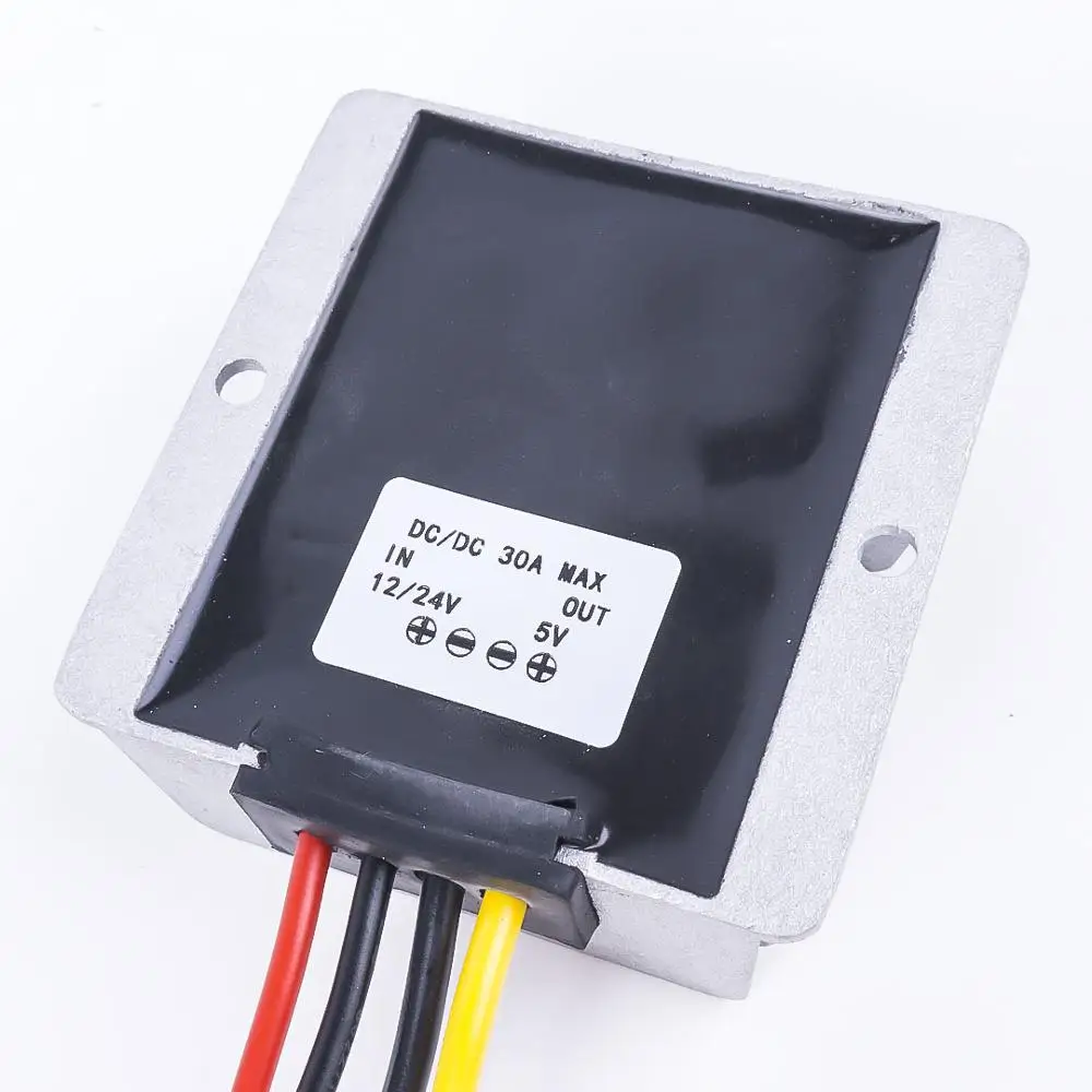 12-24V TO 5V 30A DC 12-24 В до 5 В 10A 15A 20A 25A 30A DC мощность высокого качества преобразователь понижающий DC регулятор для Automot - Цвет: 12-24V TO 5V 30A