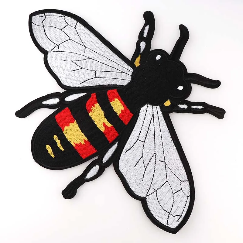 1 Pc Embroidery Bee Patches Mulity Iron On Punk Motif Applique DIY Clothes Accessory Stickers | Дом и сад