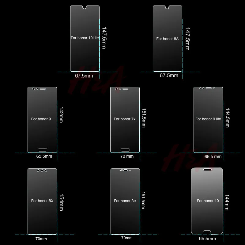 3 шт Honor 8X 7X закаленное стекло для Huawei Honor 20 10 9 Lite Phonoe Защитное стекло для Honor 20i 8a 8c защитное стекло