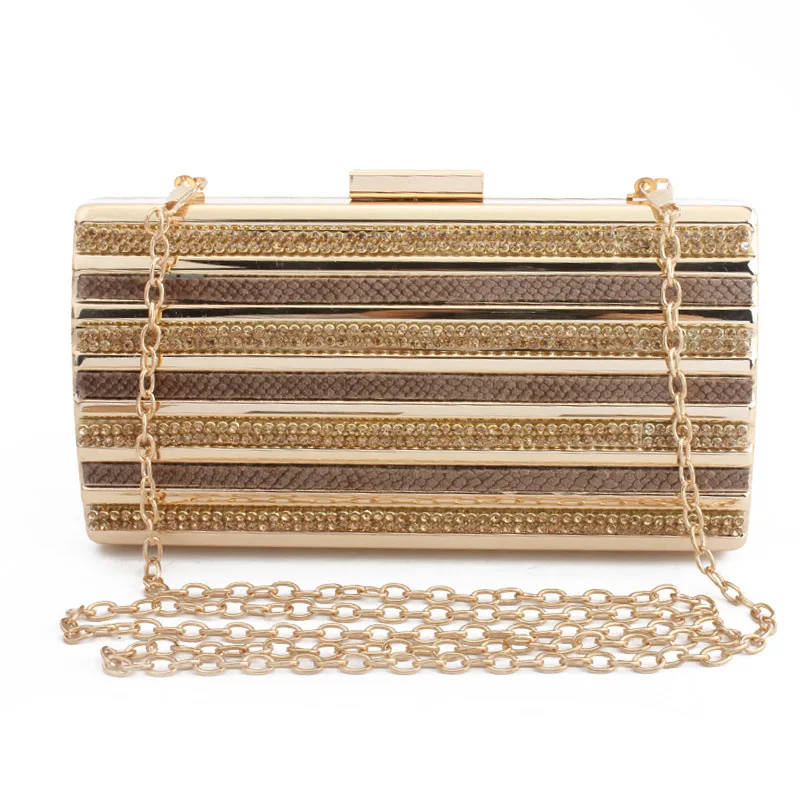 New Arrival Luxury Diamond Studded Metal Fashion Party Ladies Clutch Bag Evening Mini Messenger For Women Chain Purse | Багаж и сумки