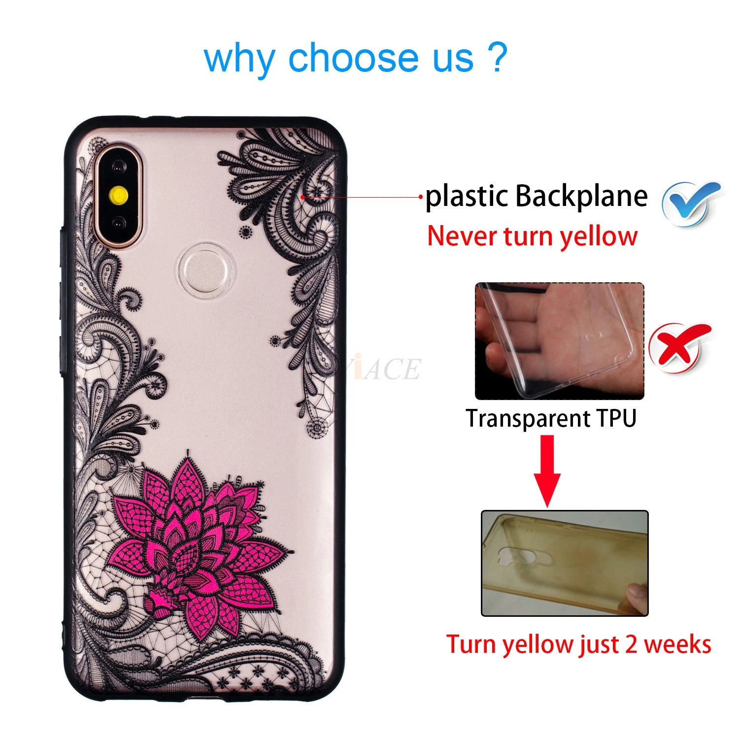 case for xiaomi MI 8 SE 8SE 5 5S plus 5X A1 6X A2 women 3D relief lace flower tpu silicone hard cover xiomi MI5 MI5X MI6X coque |