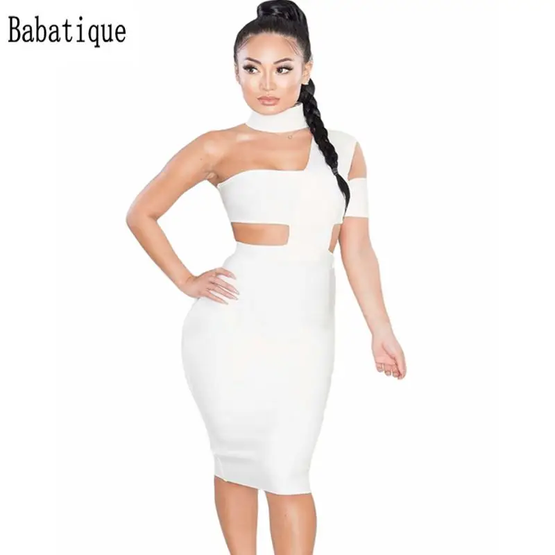 Женское Открытое платье на одно плечо розовое или черное однотонное Бандажное