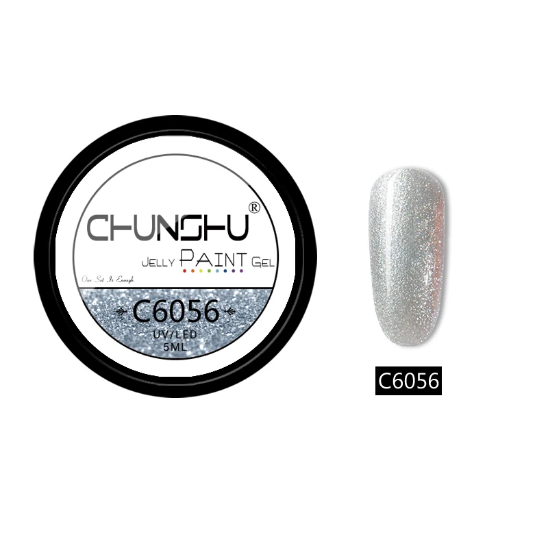 C6056 CHUNSHU 5 мл Блестки для рисования Гель УФ-гель для ногтей замочить от Желе Цвет Гель-лак для ногтей Полупостоянный лак для ногтей - Цвет: C6056