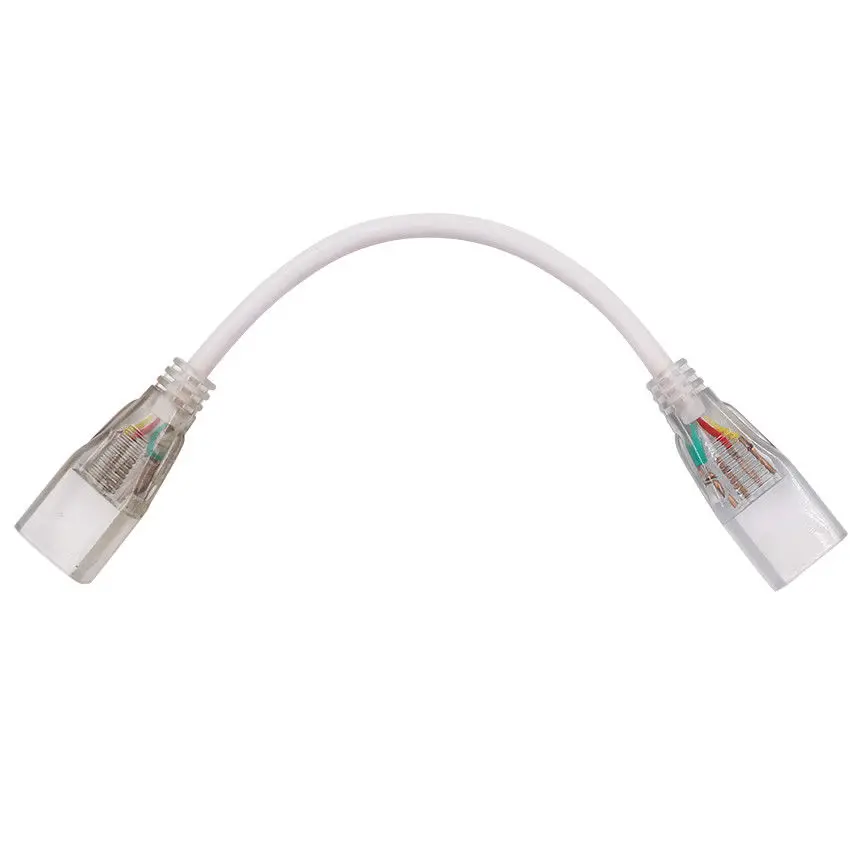 1 шт. 2 контактный 4 прямой угловой коннектор для 220 в 110 одноцветный/RGB светодиодный