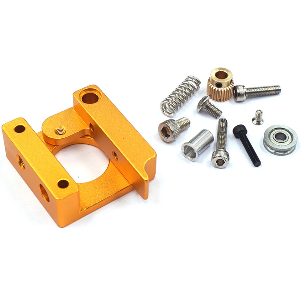 

3D Printers Parts MK8 Extruder Aluminum Alloy Block For 1.75mm Filament Extrusion Right Left Short Hand Part DIY Kit