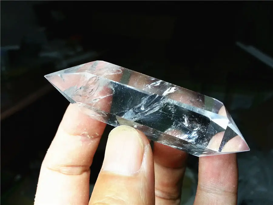 Бесплатная доставка 05234 Китай чистый натуральный кристалл алмаз херкимера | Дом и